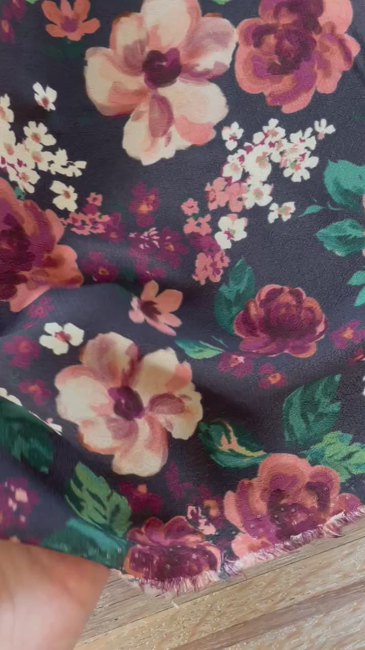 Crêpe marocain de Viscose - Imprimé Camille