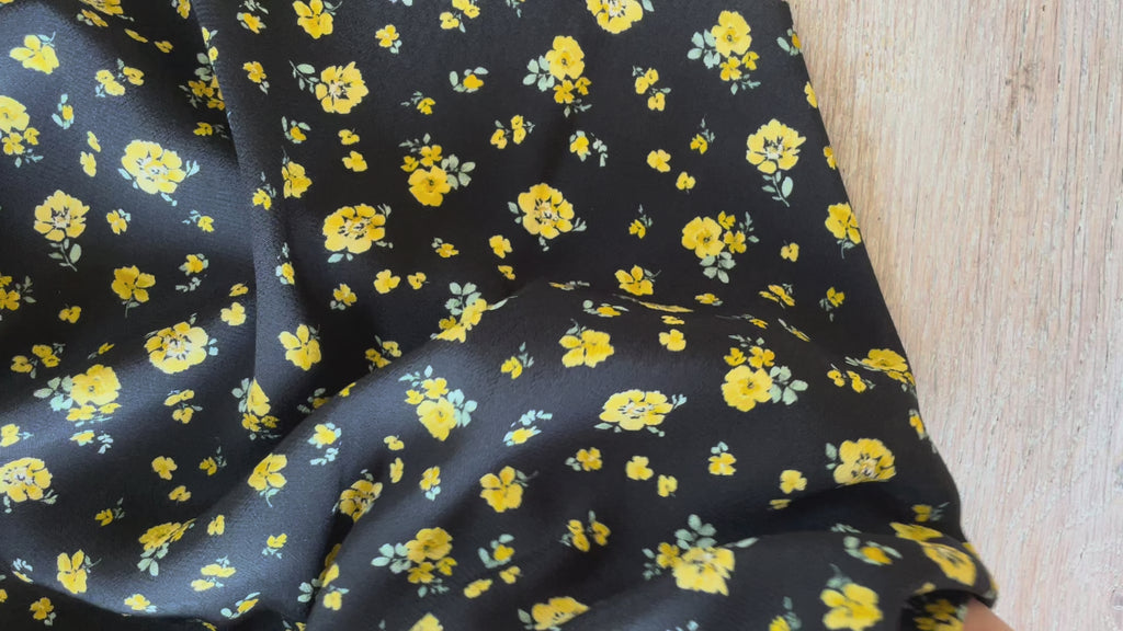 Crêpe marocain de Viscose Ecovero - Imprimé Lili en collaboration avec Ma Petite Fabrique