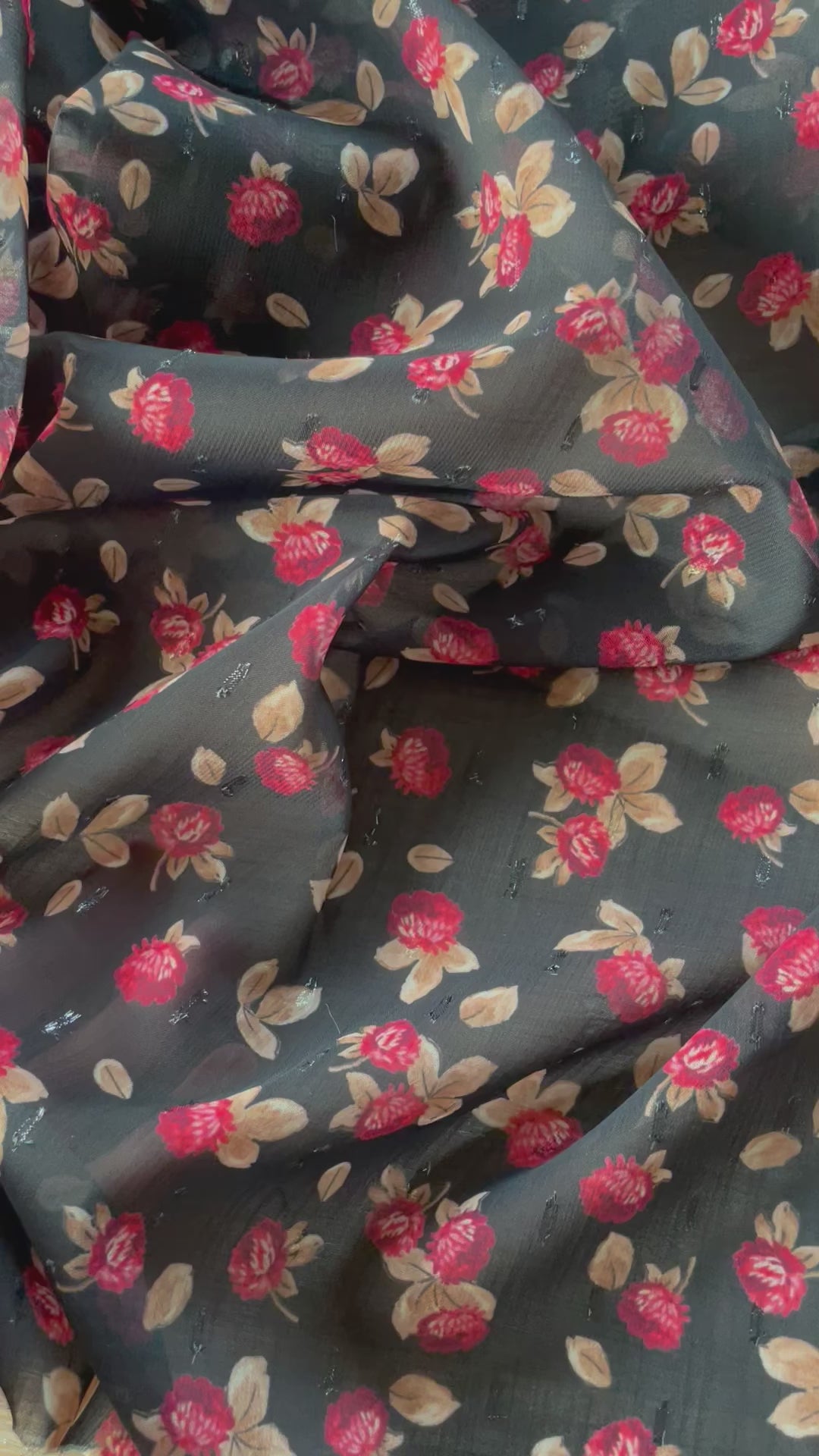 Lurex plumetis veil - Juliette print