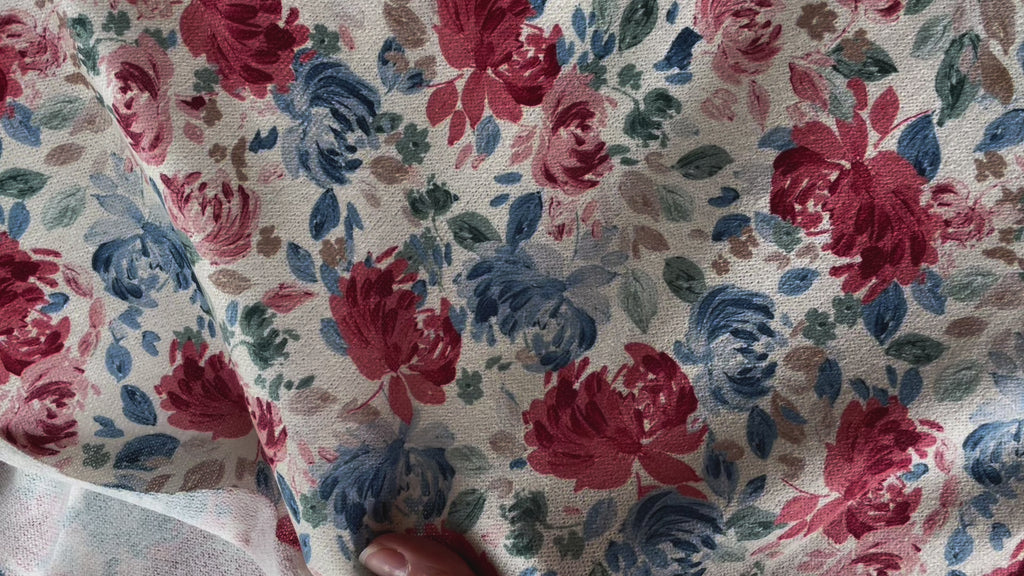 Satin de coton - Imprimé Mila (Coupon)