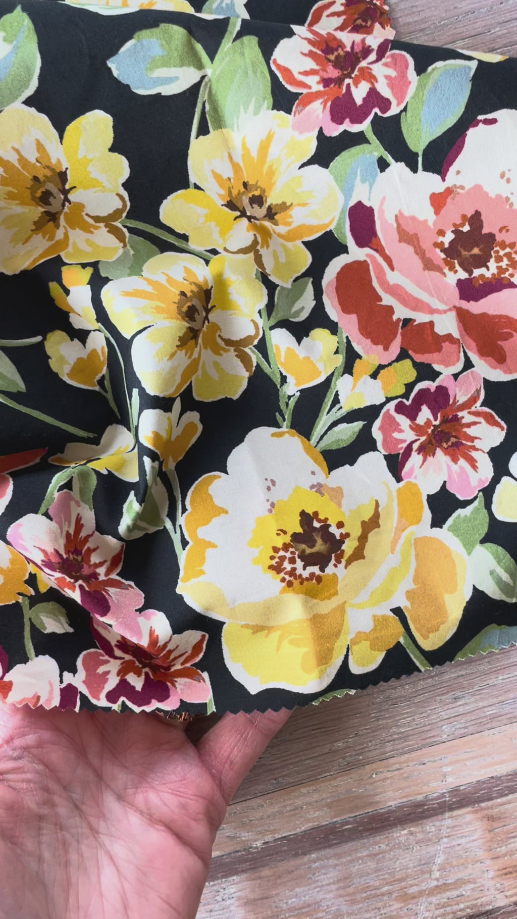 Douce popeline de coton - Imprimé Pia