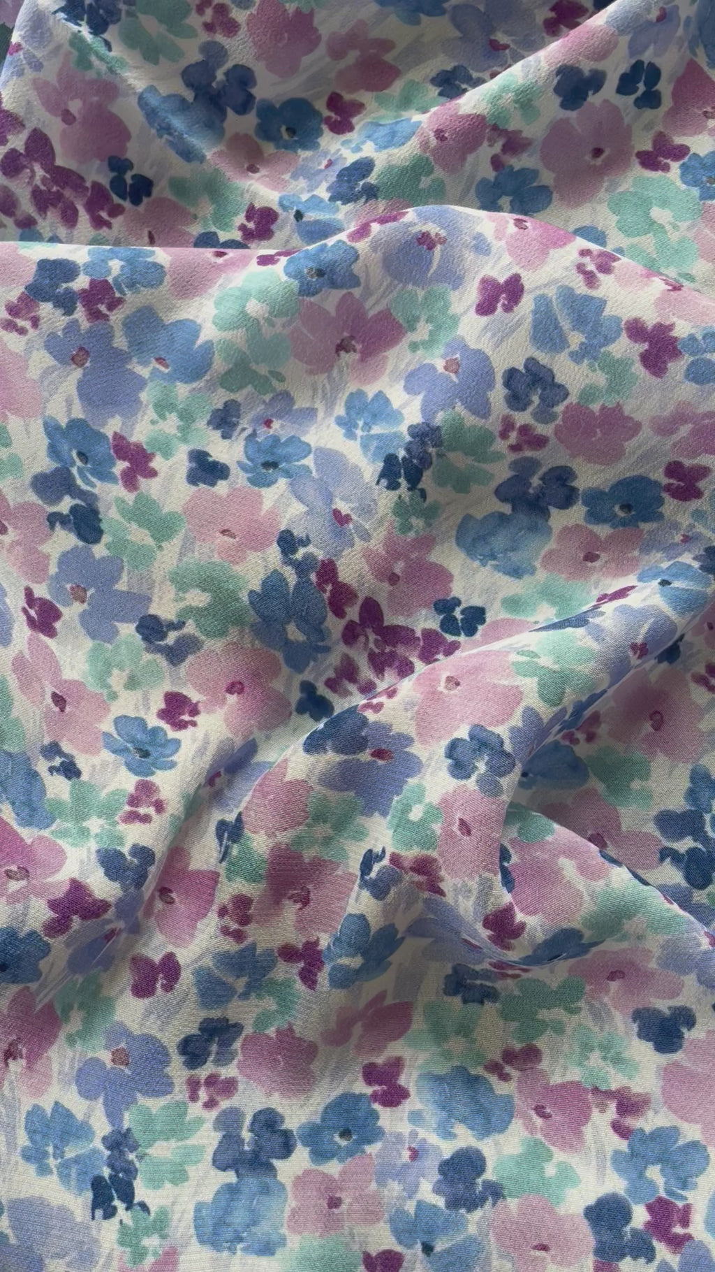 Moroccan Viscose Crepe - Flora Print
