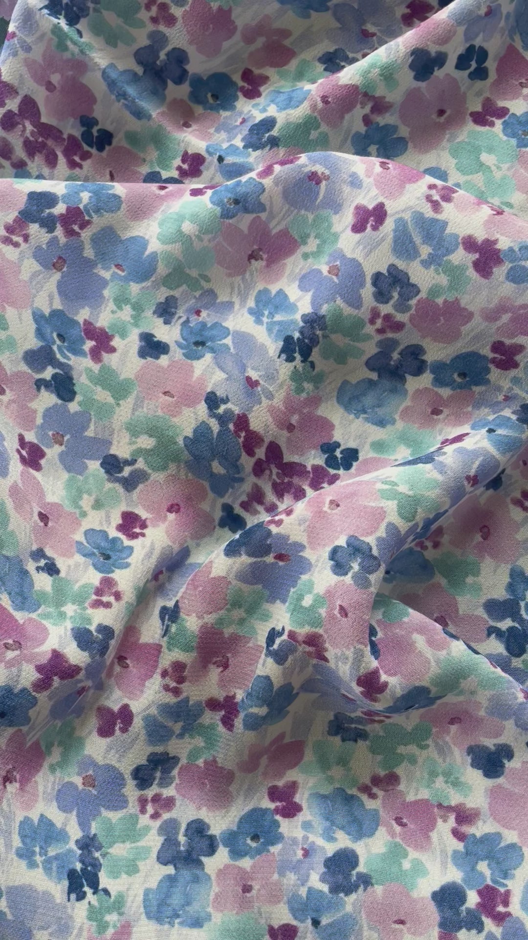 Moroccan Viscose Crepe - Flora Print