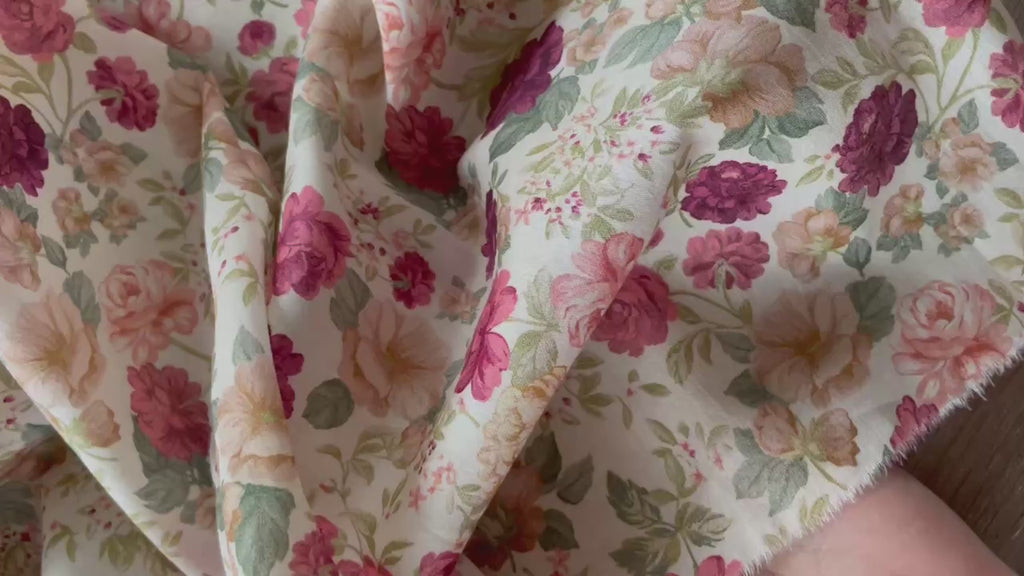 Cotton Satin - Alessia Print