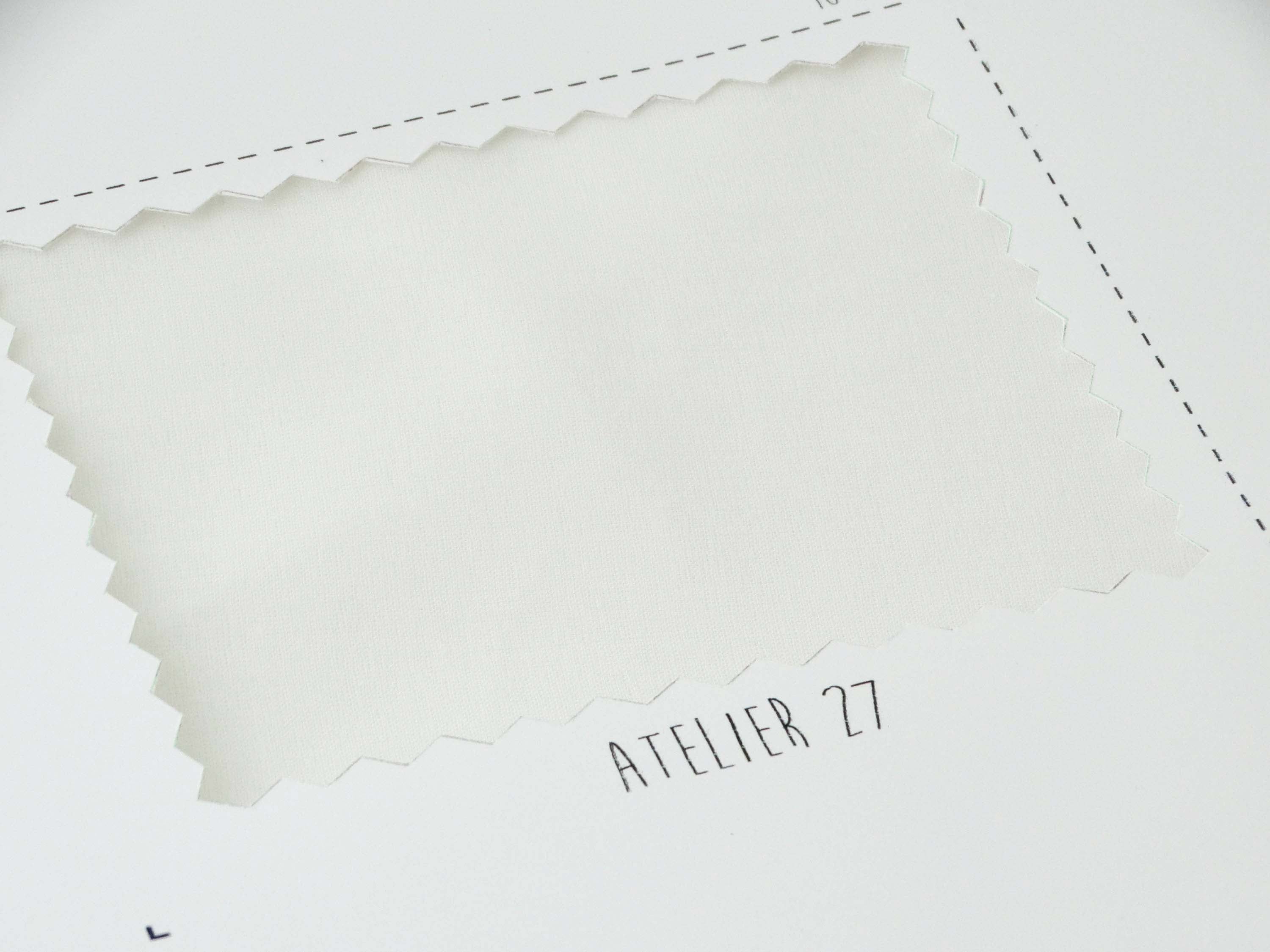 Capsule Petites Choses x Atelier 27 - Tissu voile de coton light - Blanc