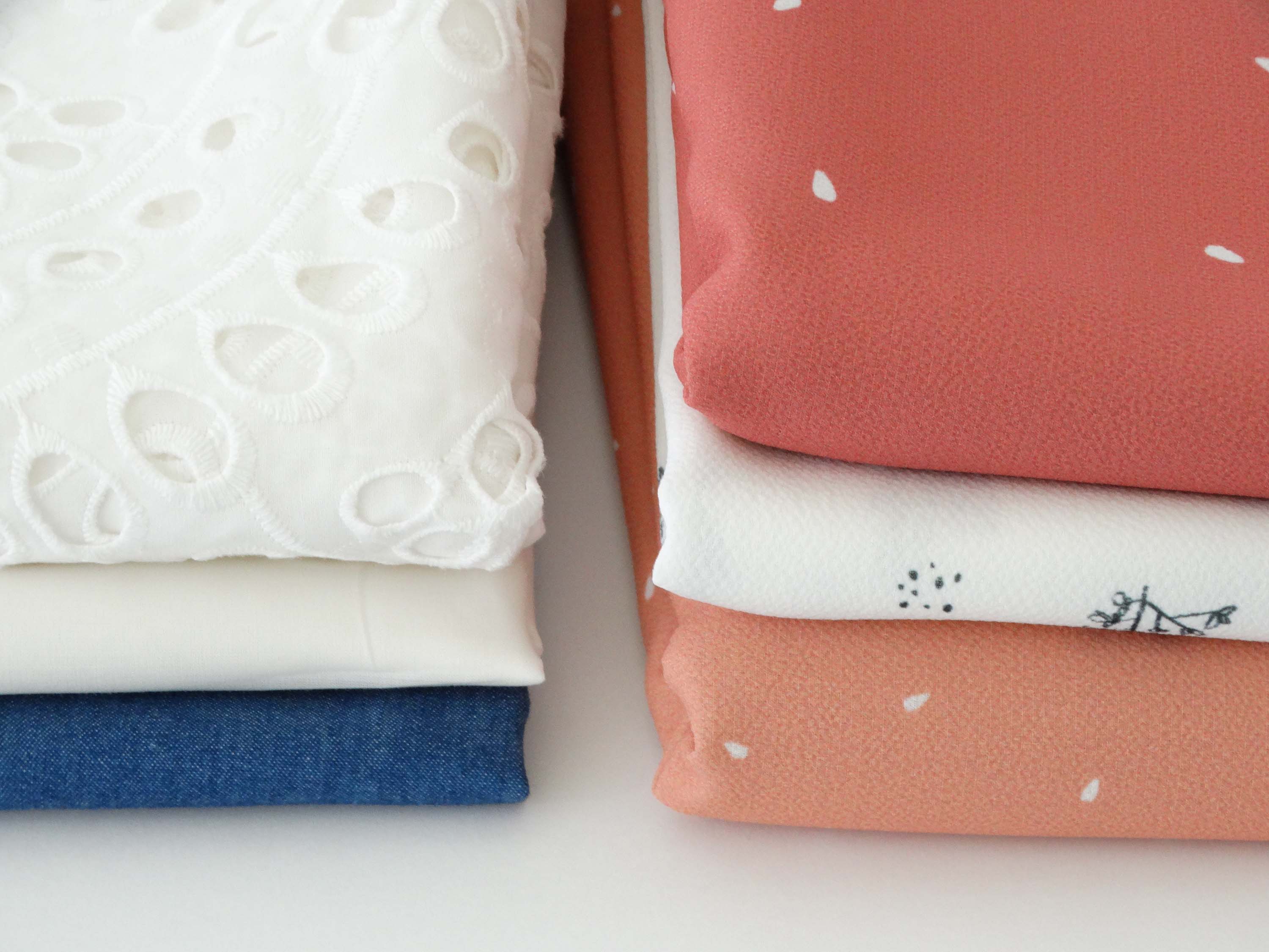Capsule Petites Choses x Atelier 27 - Tissu voile de coton light - Blanc