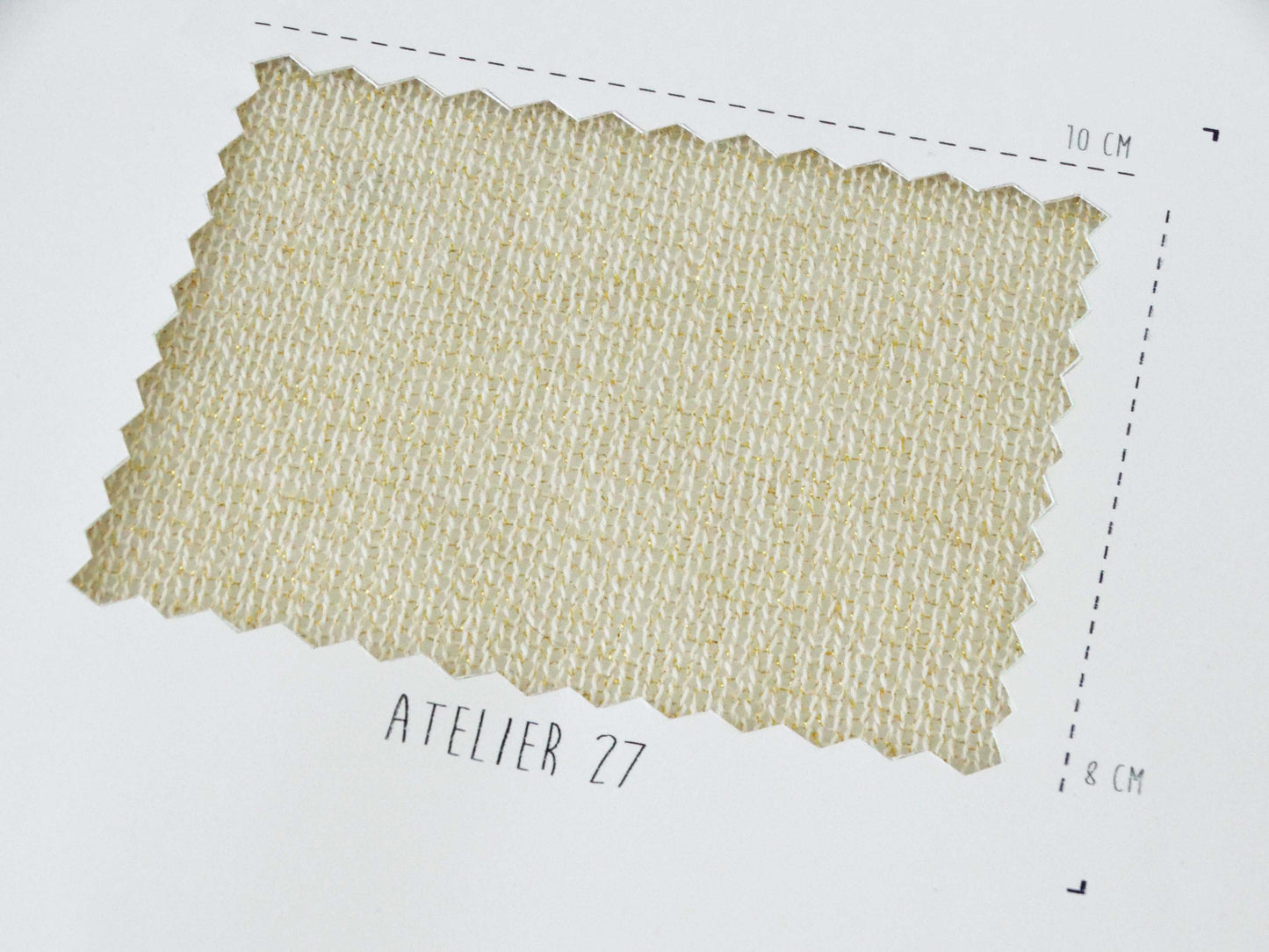 Maille légère - beige et or (Coupon)