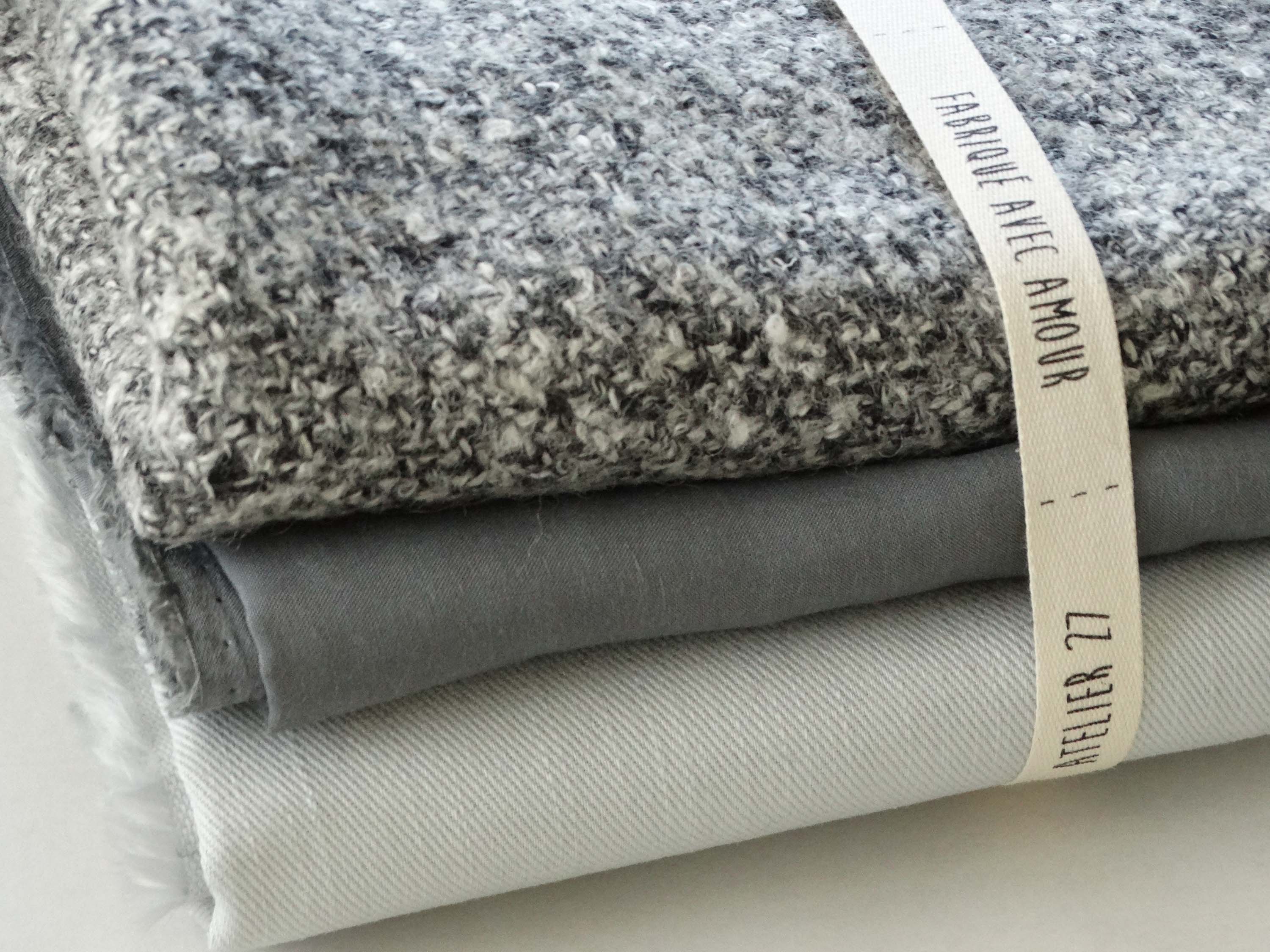 Viscose veil - Mouse gray (Coupons)