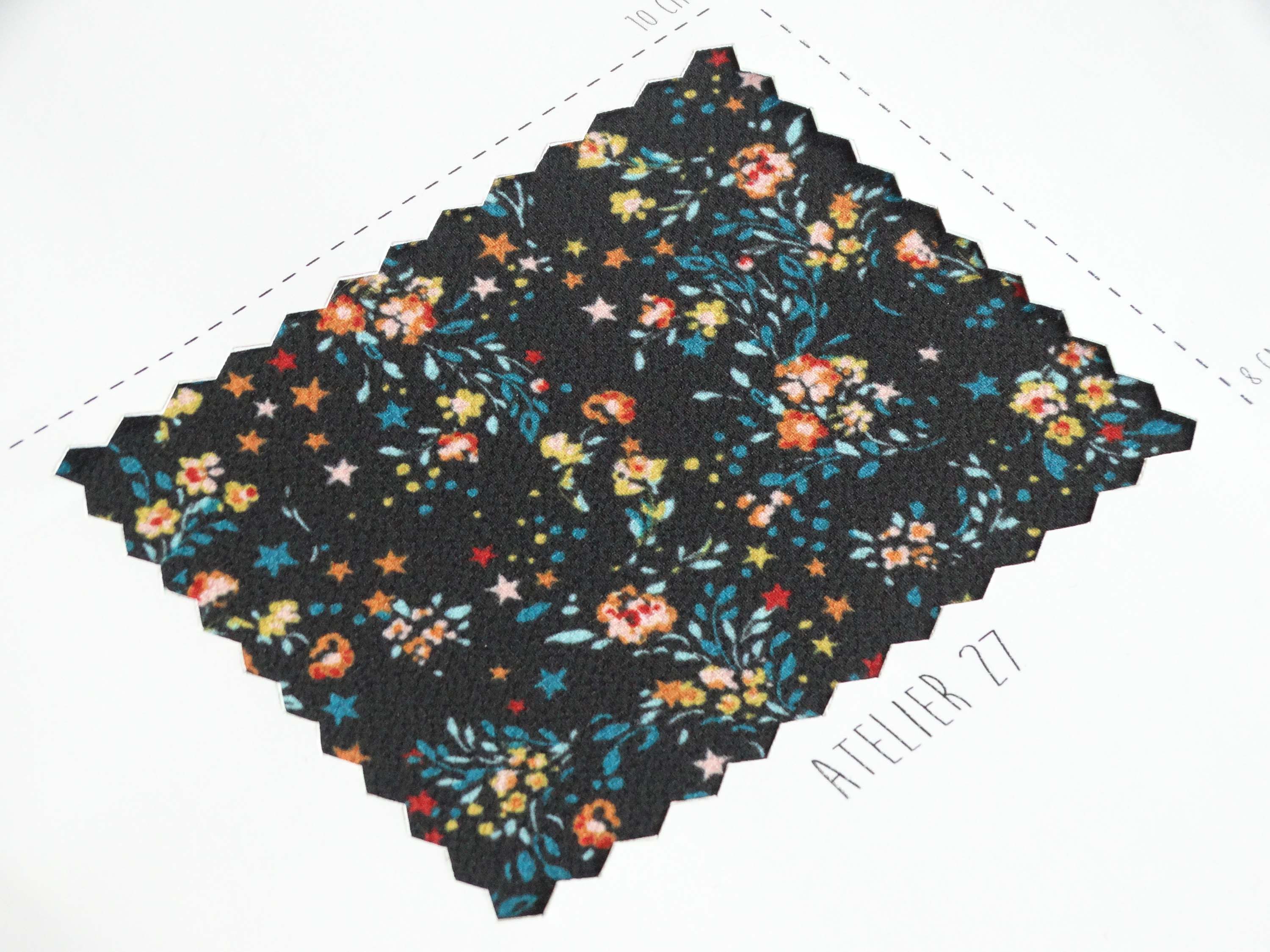 Tissu crêpe - Imprimé Winter Forest (coupons)