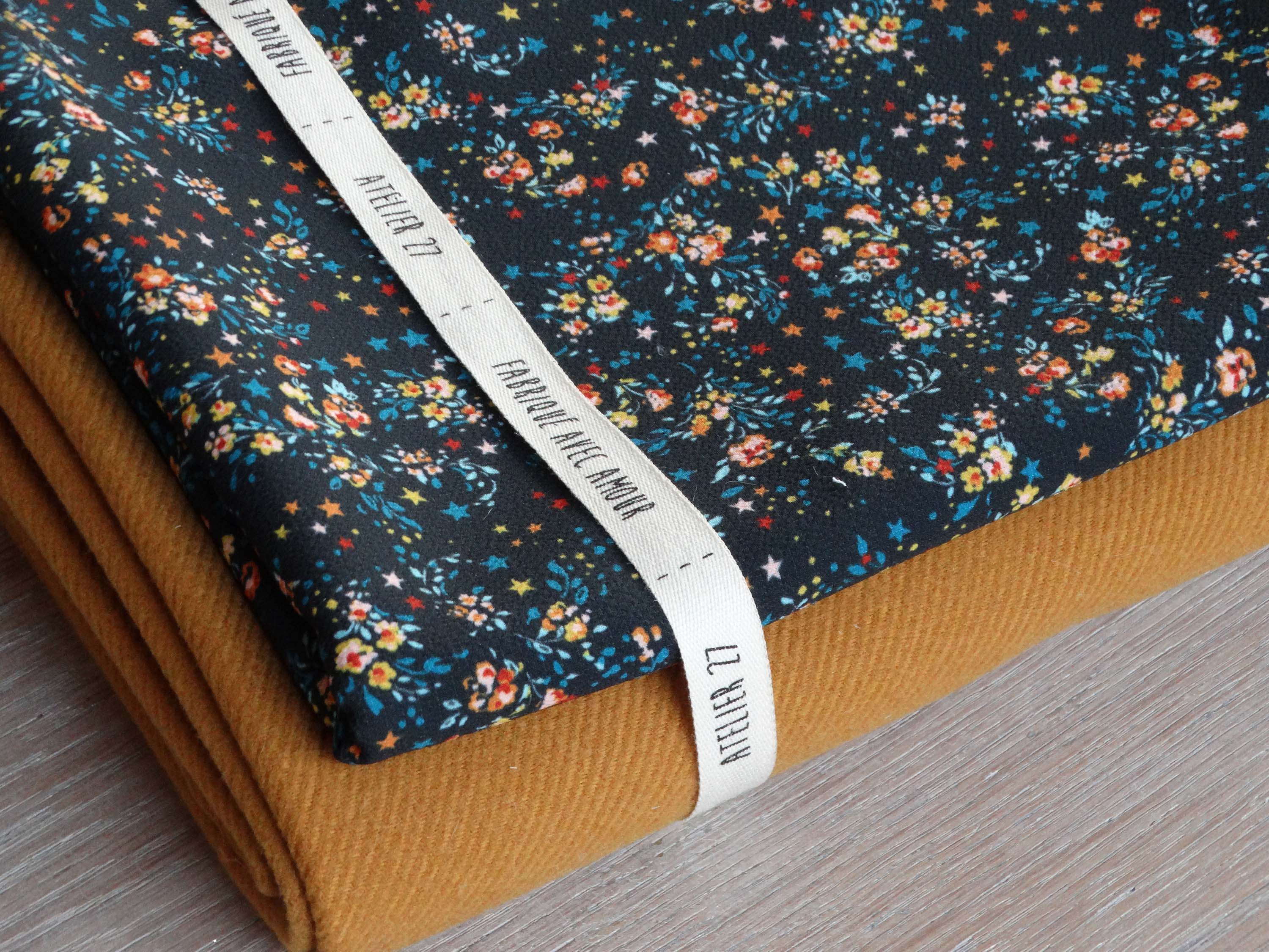 Tissu crêpe - Imprimé Winter Forest (coupons)