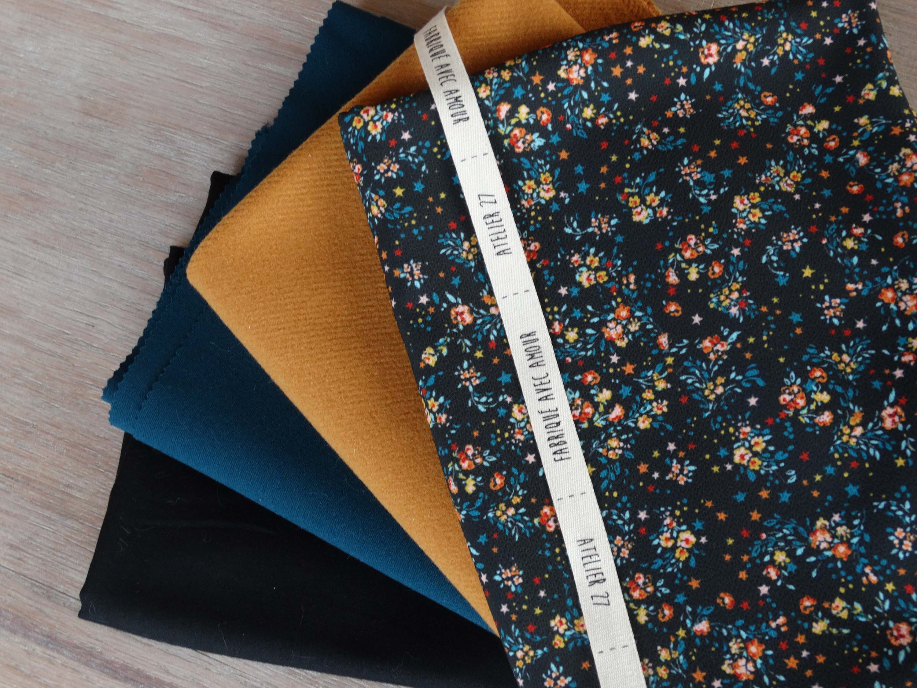 Tissu crêpe - Imprimé Winter Forest (coupons)