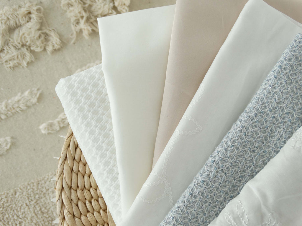 Jacquard brillant - Bleu bouilloire (Coupons)