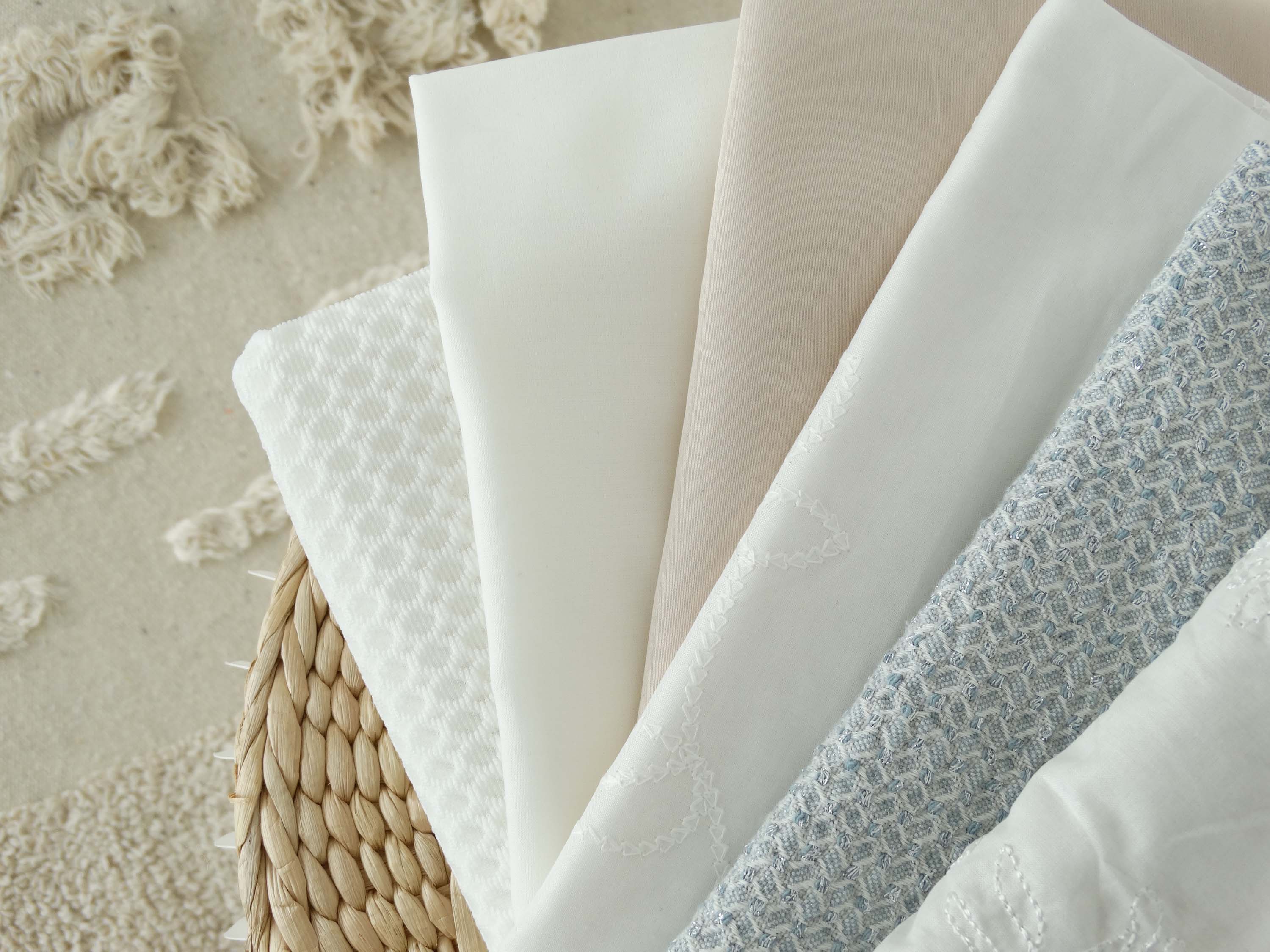 Jacquard brillant - Bleu bouilloire (Coupons)