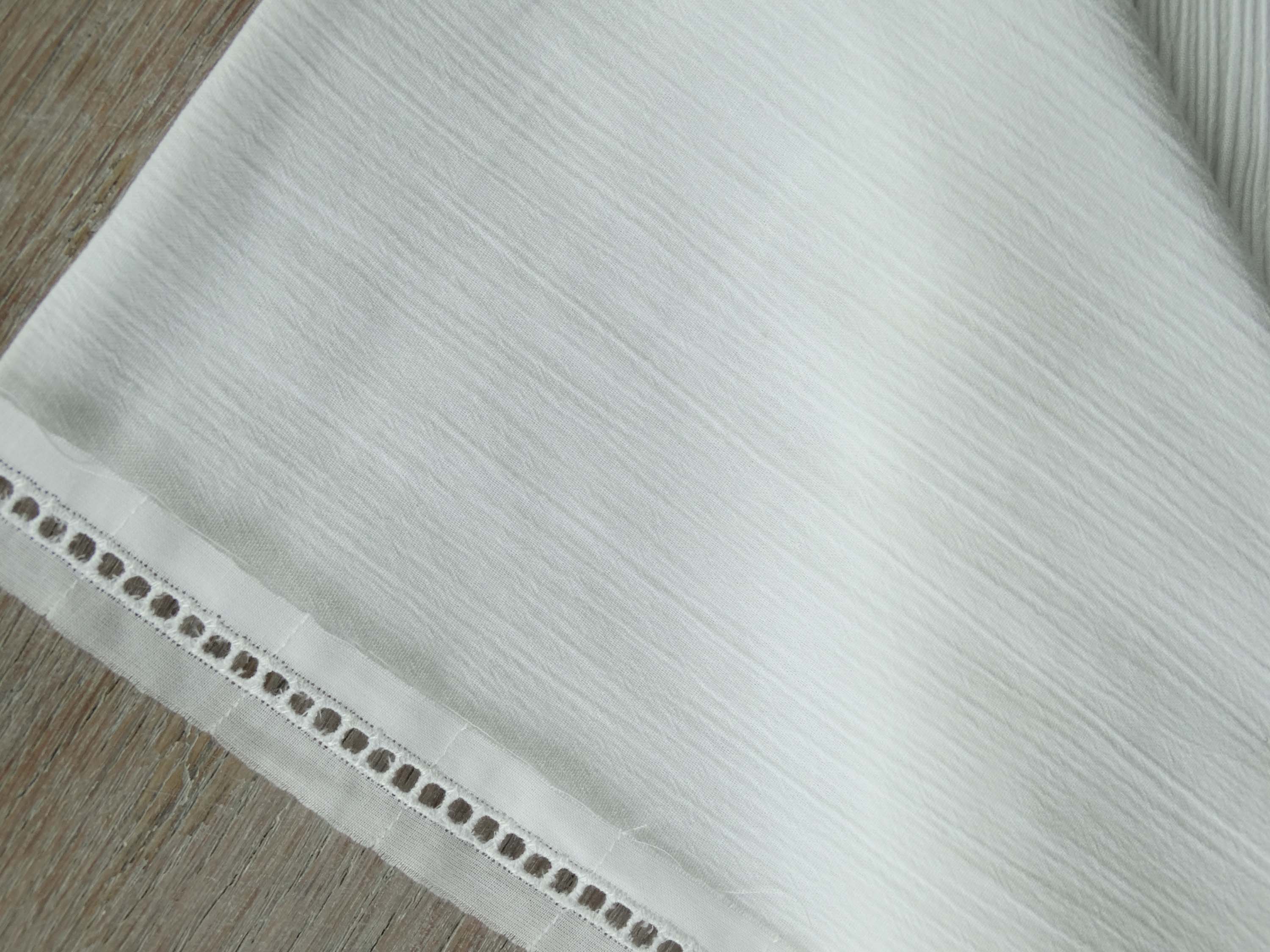 Ruban Broderie Jour échelle - Coton - Blanc
