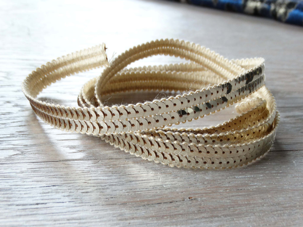 Sequin Ribbon - Gold 