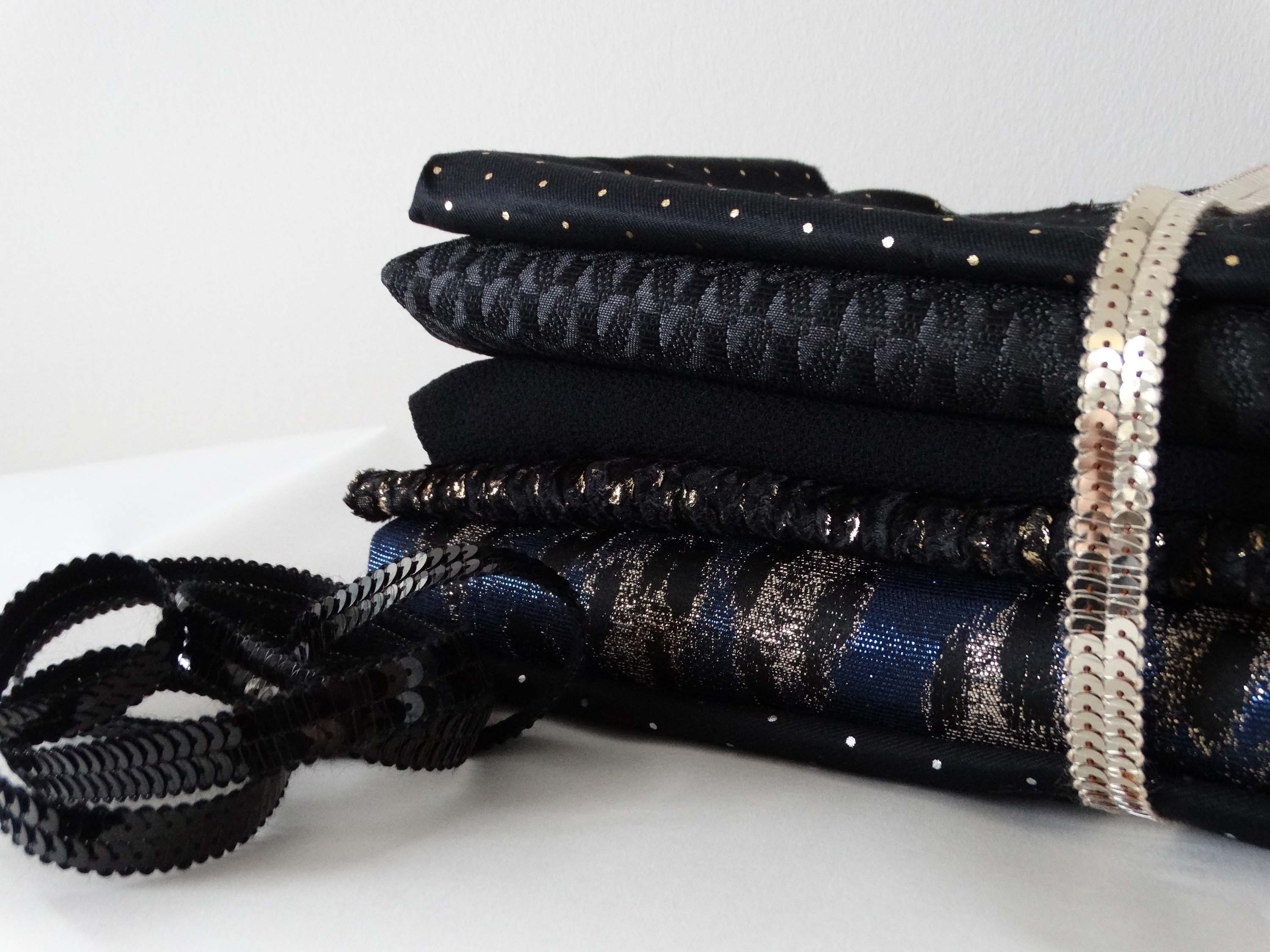 Ruban Sequins - Noir