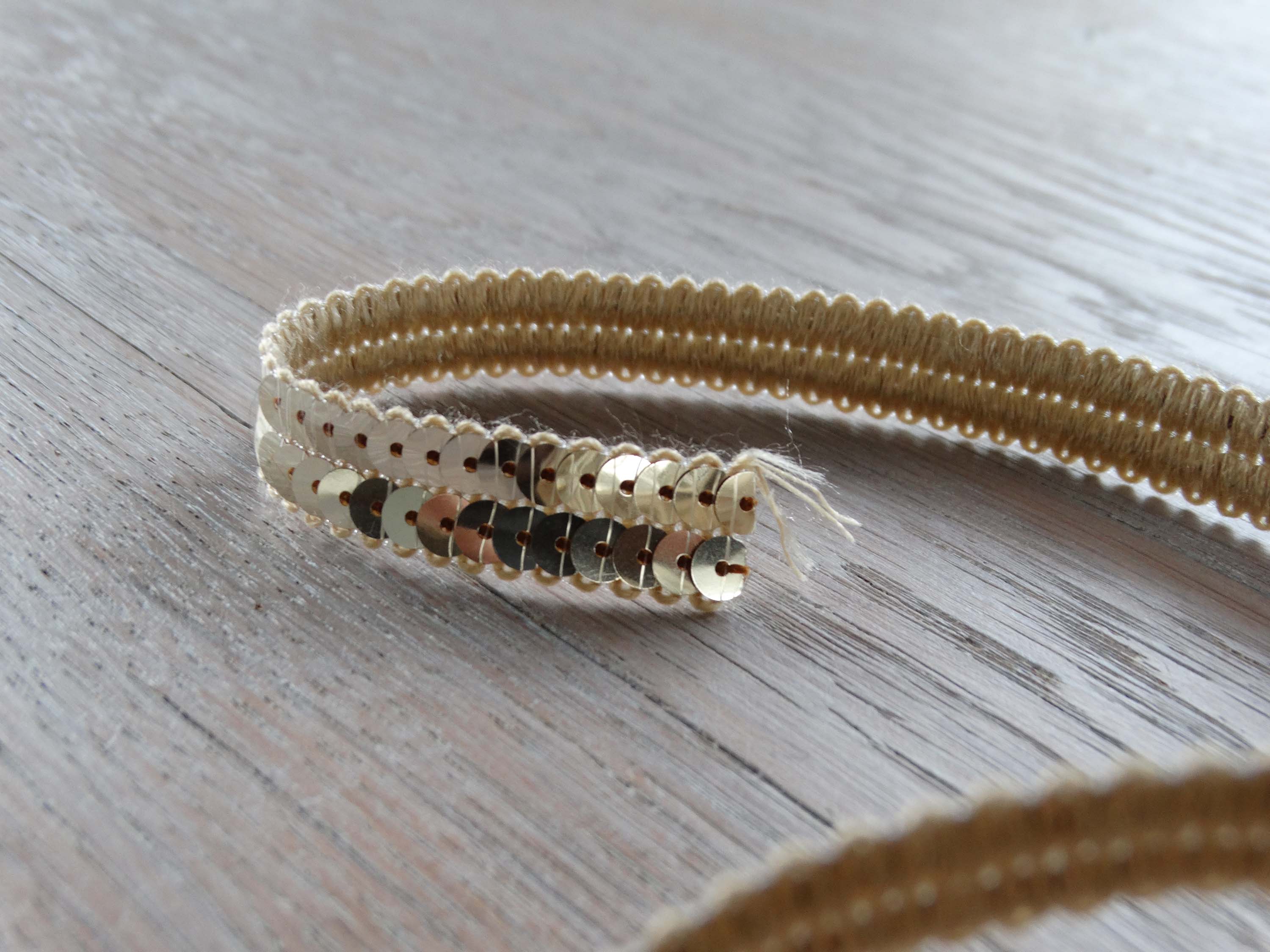 Ruban Sequins - Or