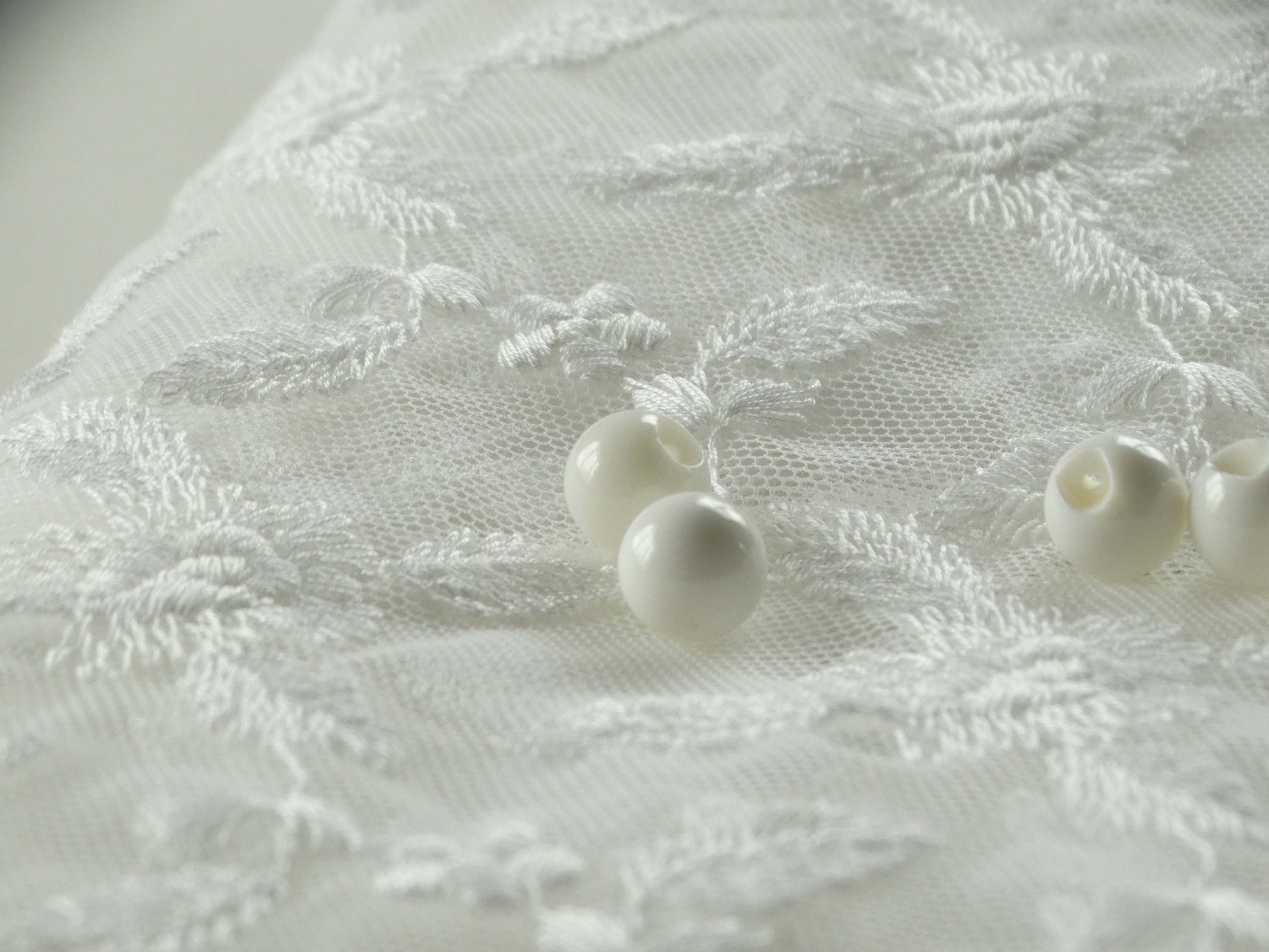 Bouton à coudre - La perle - Blanc