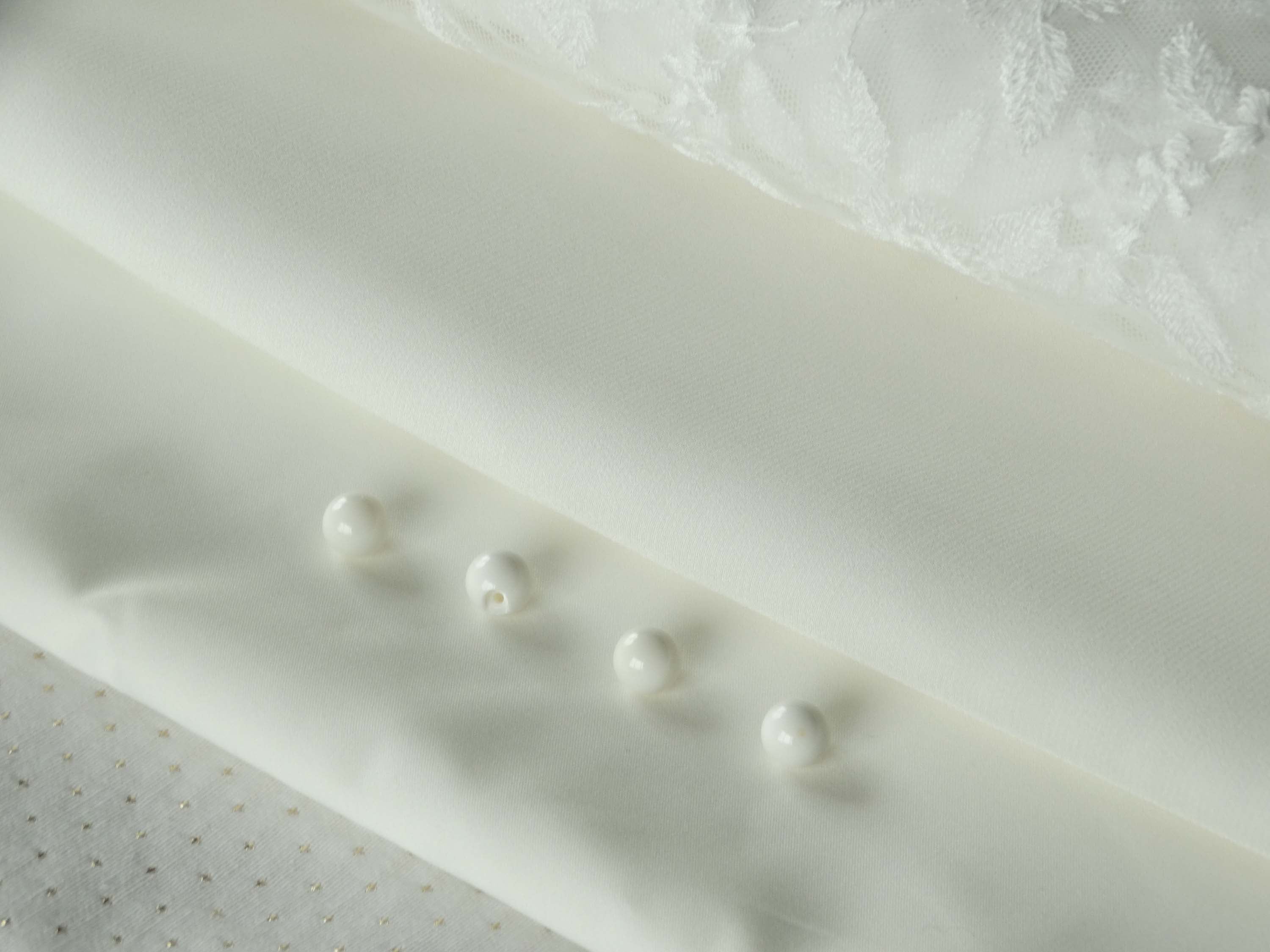 Bouton à coudre - La perle - Blanc