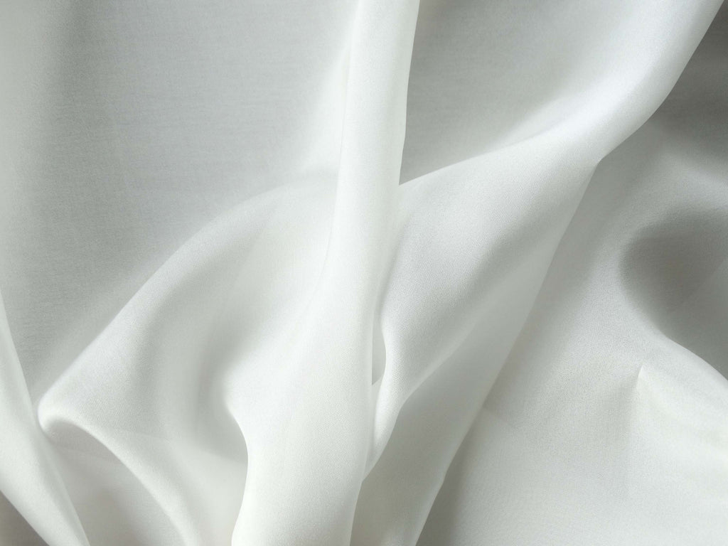 Crepe georgette de Soie - Uni - Ivoire