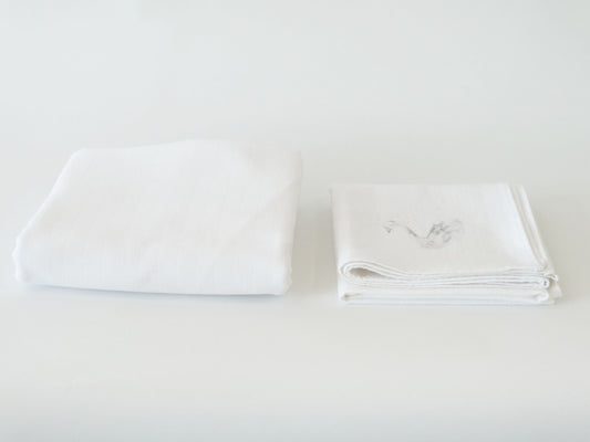 Nos essentiels : Le tissu lange lourd à carreaux uni blanc