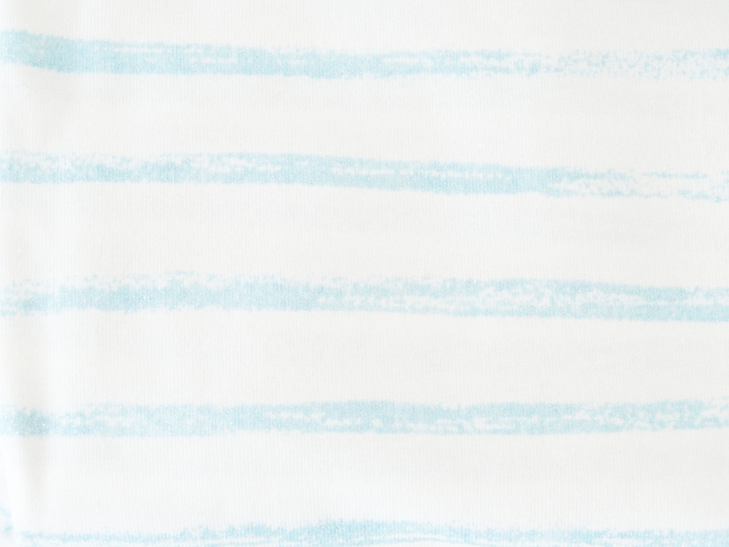 Jersey coton - Rayure imprimée paillettes ciel