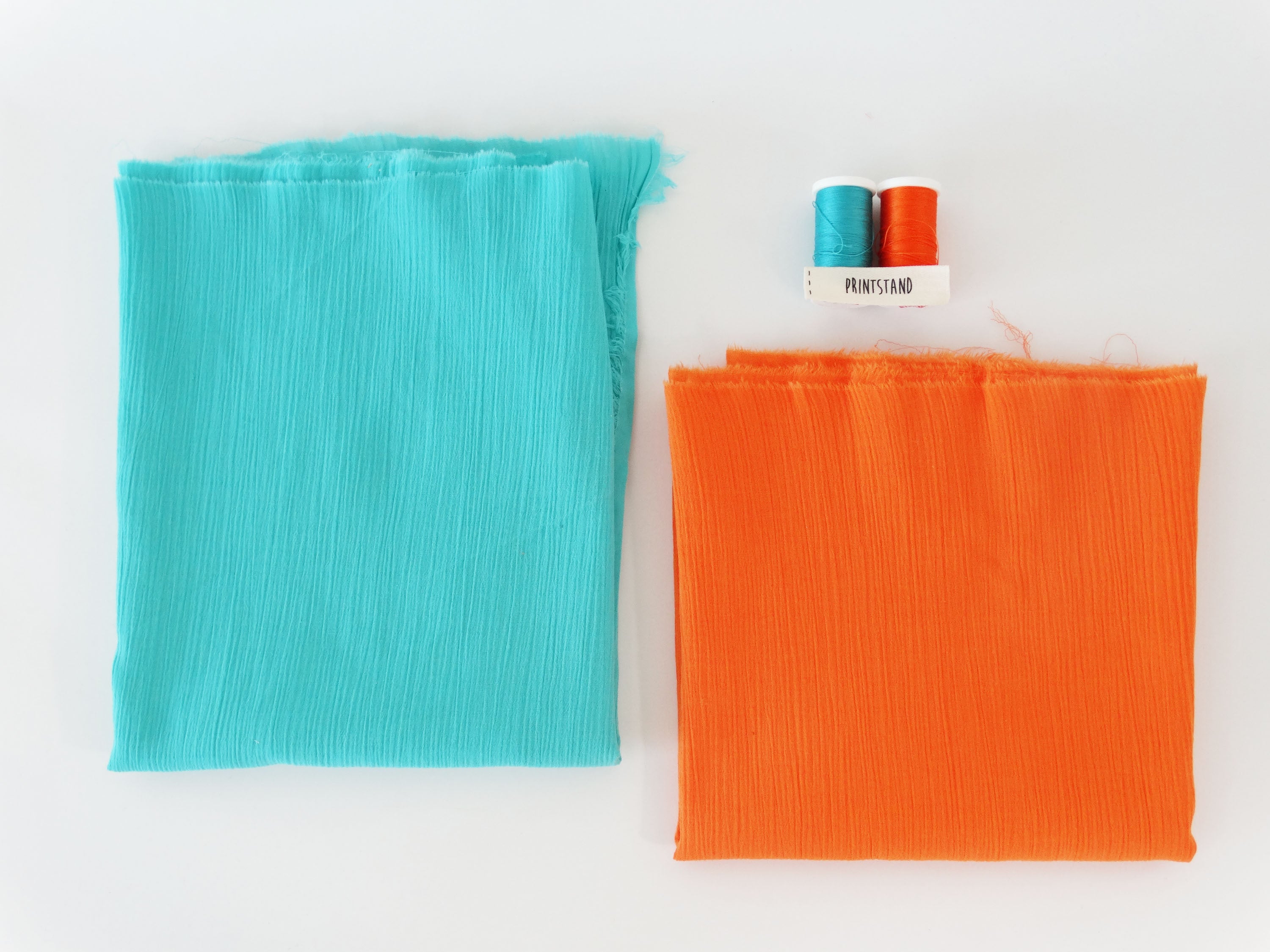 Crépon coton - Orange (Coupon)