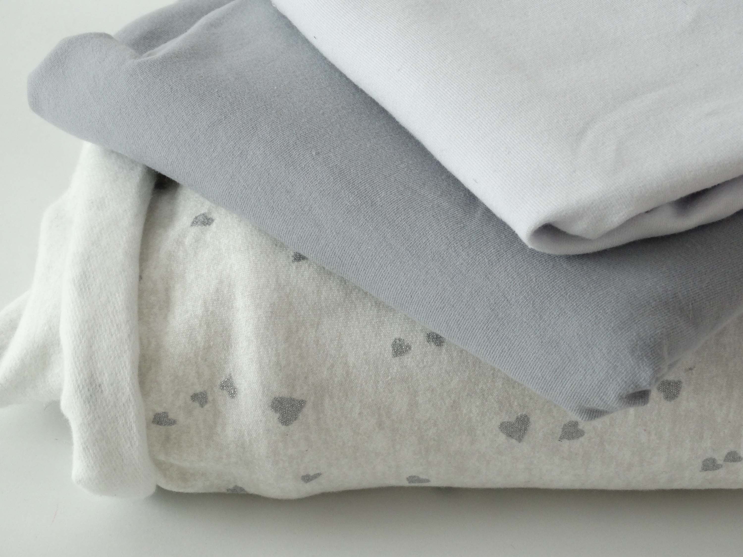 Capsule Mini Me - Molleton gratté - Uni gris perle