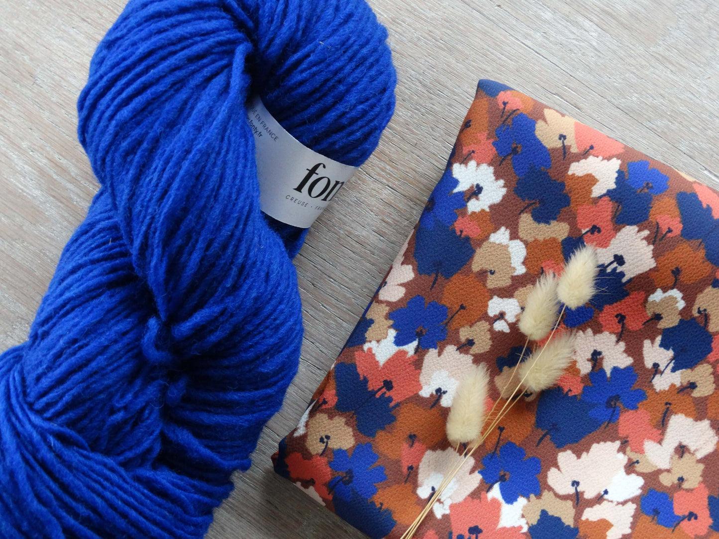 Fil à tricoter - Rustique - Bleu Klein