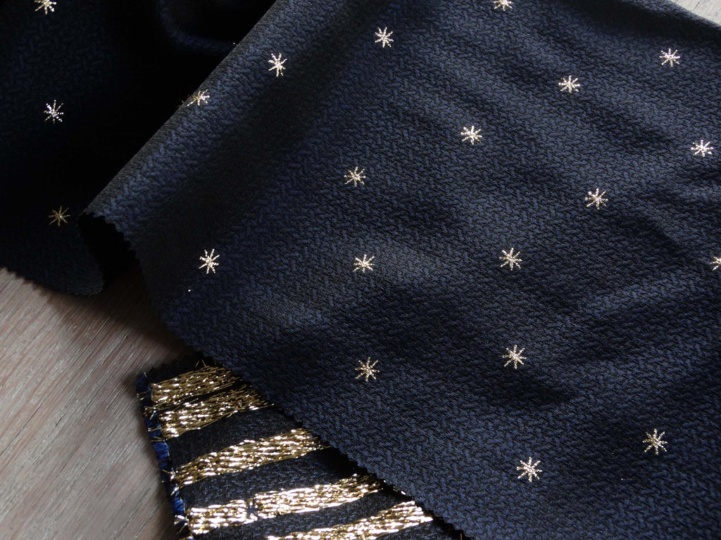 Jacquard - Constellation - Marine et Or (Coupons)