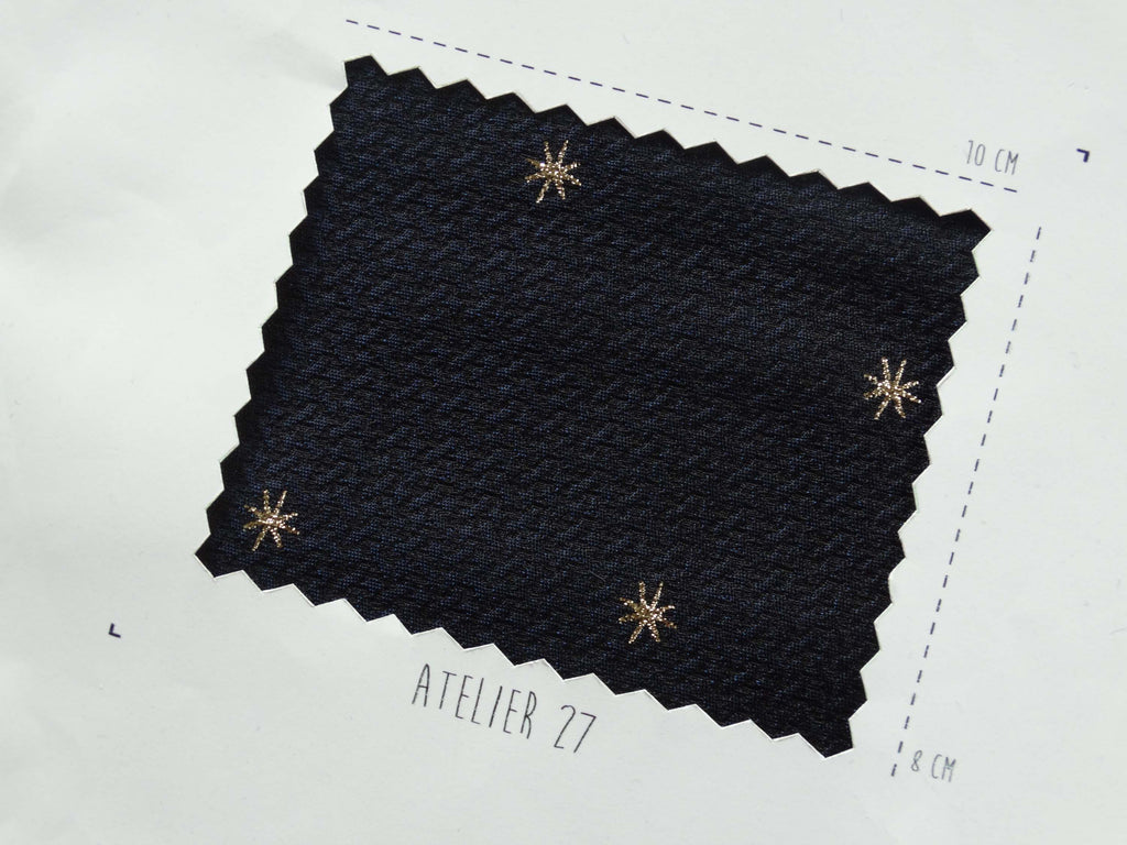 Jacquard - Constellation - Marine et Or (Coupons)