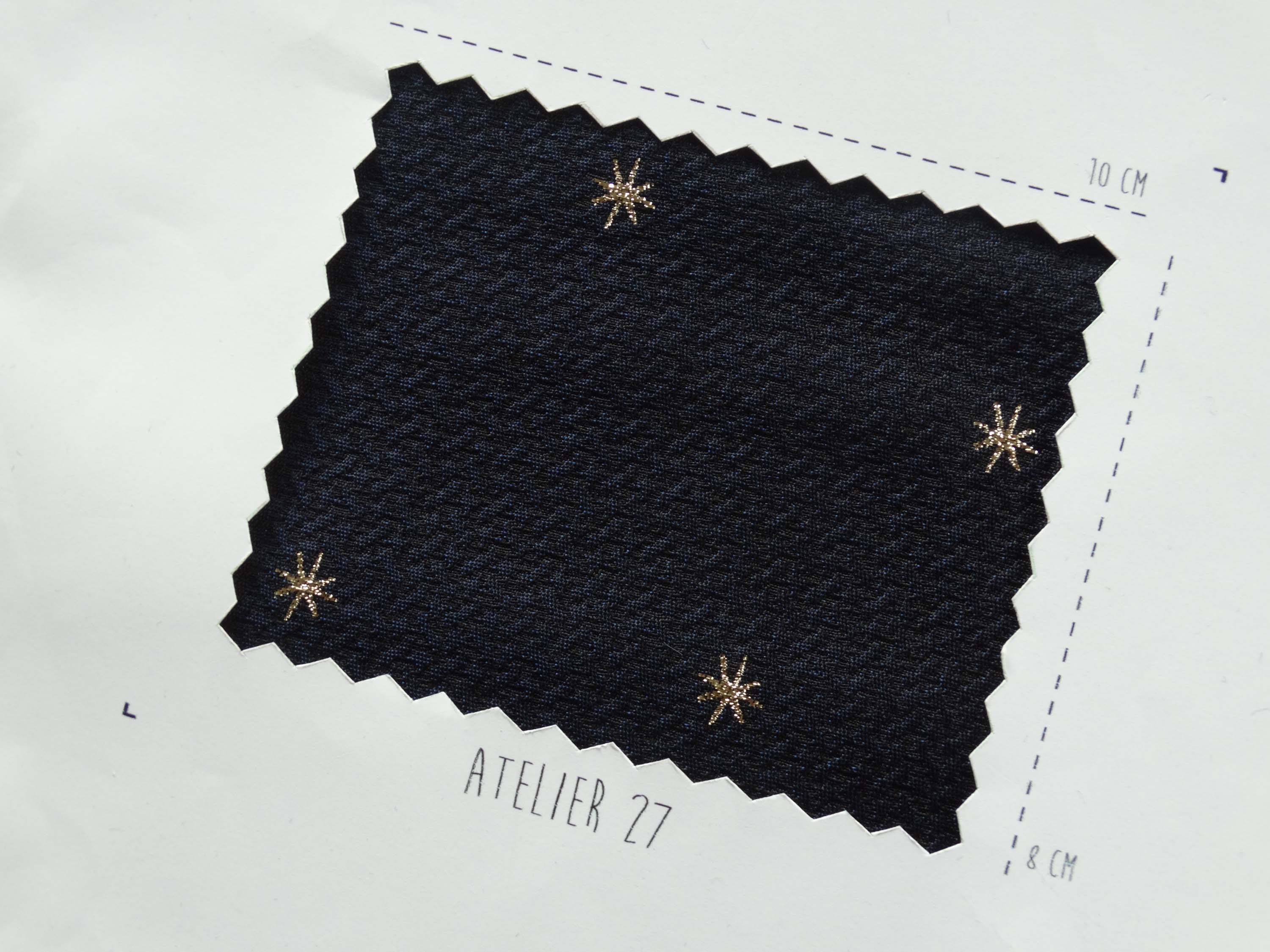 Jacquard - Constellation - Marine et Or (Coupons)
