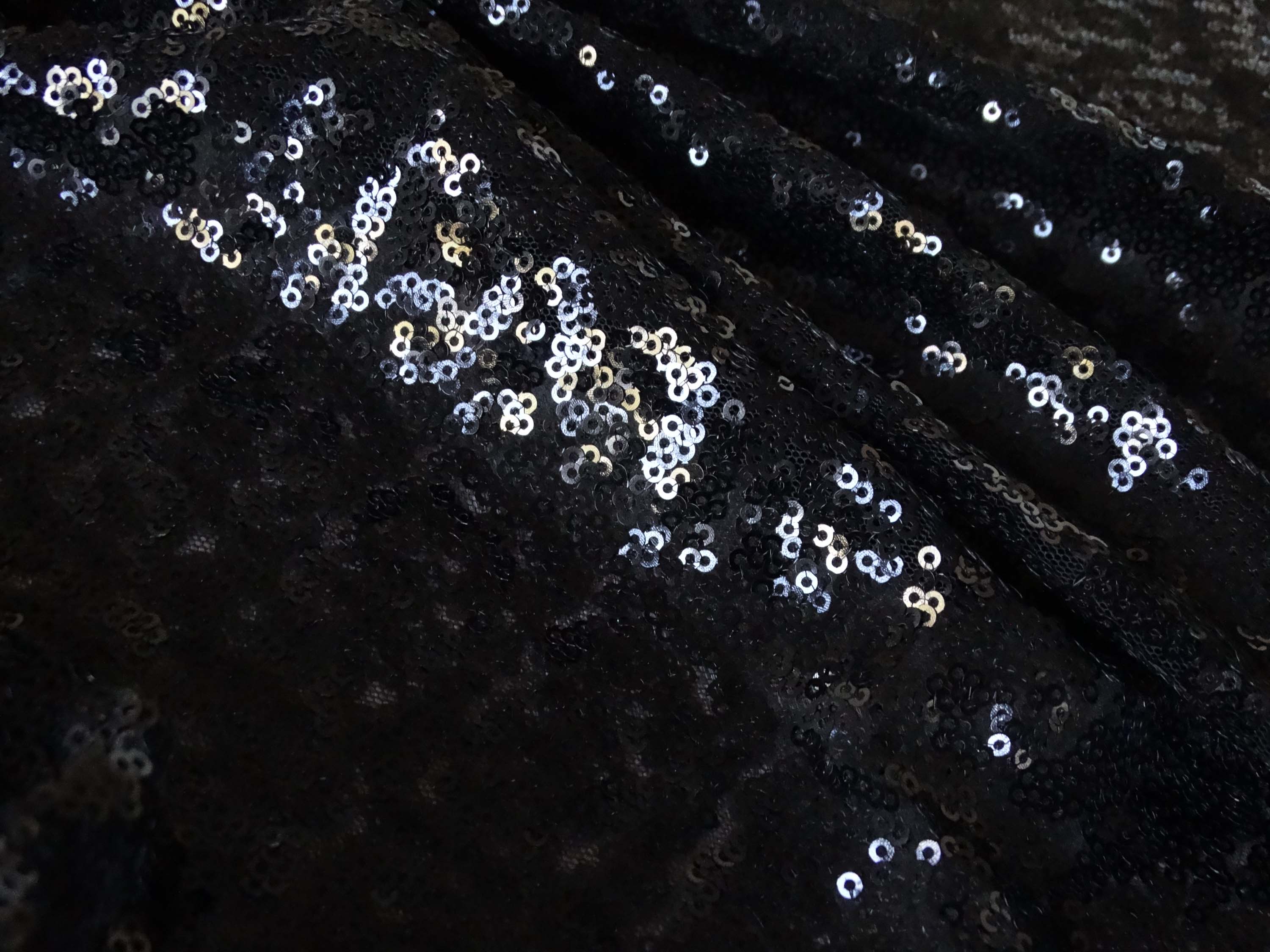 Sequins - Noir - Uni brillant - Coupon