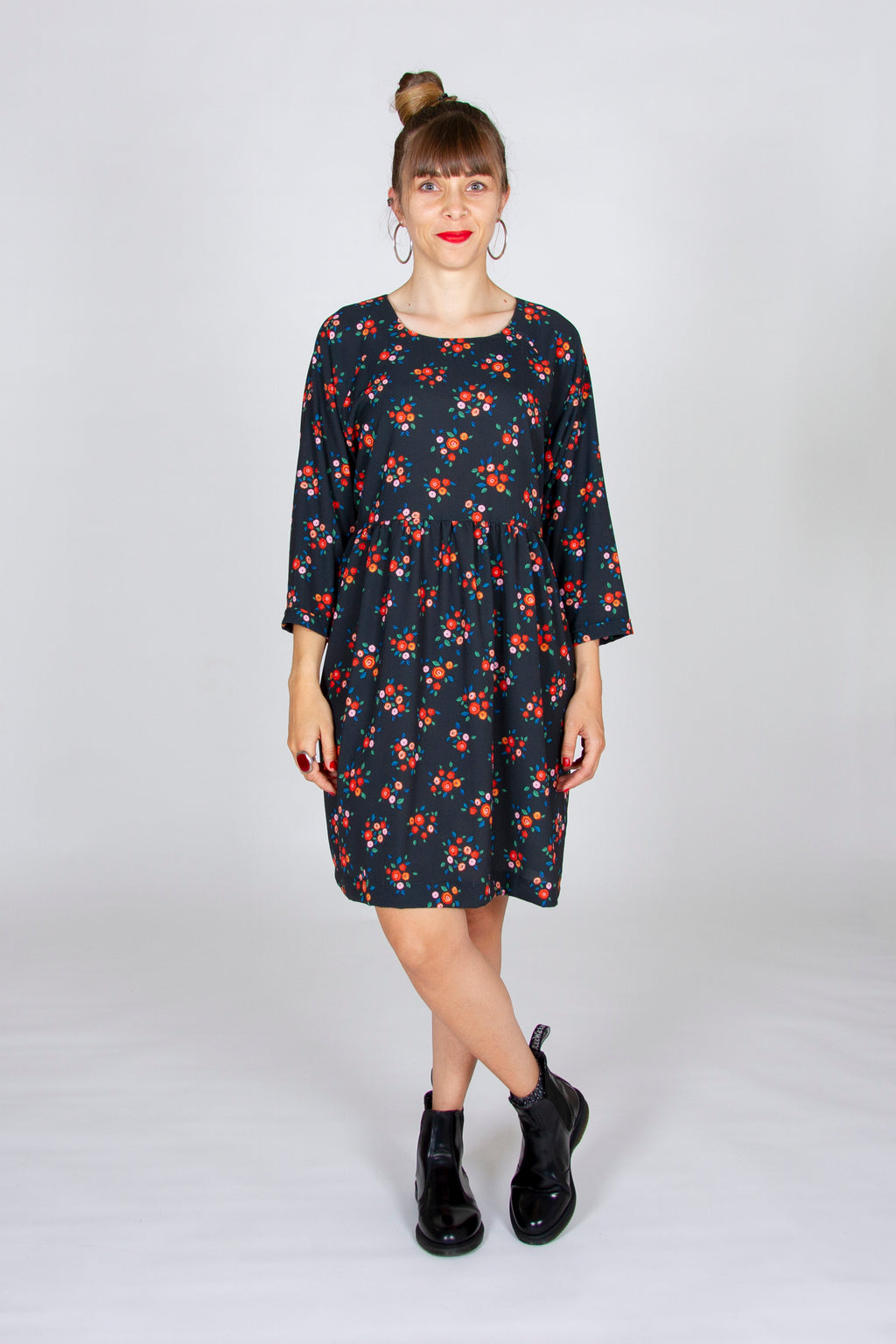 Crepe fabric - Délice print - Multico (Coupon)