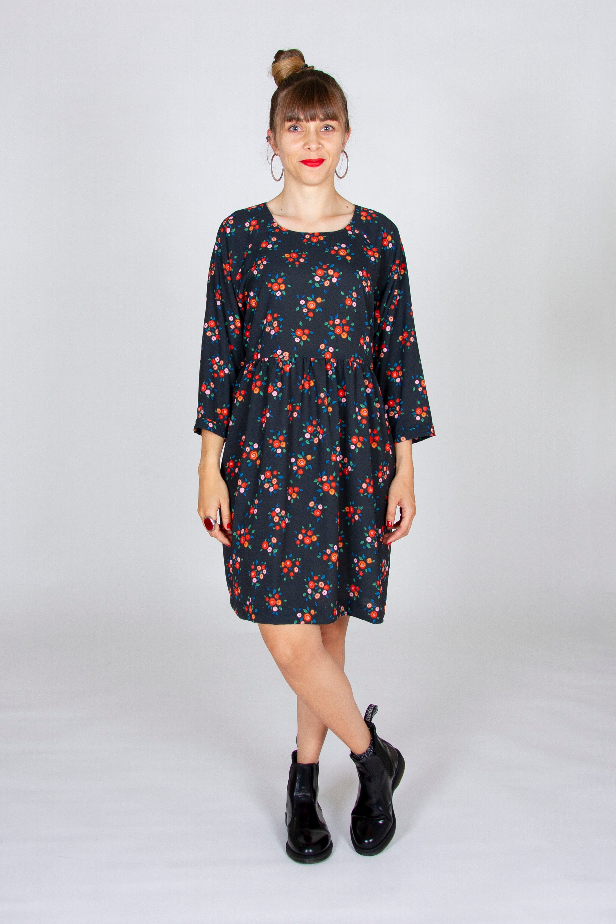 Crepe fabric - Délice print - Multico (Coupon)