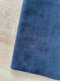 Thick ribbed velvet - Plain - Navy (coupons)