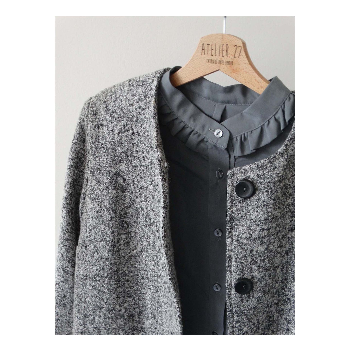 Voile viscose - Gris souris (Coupons)