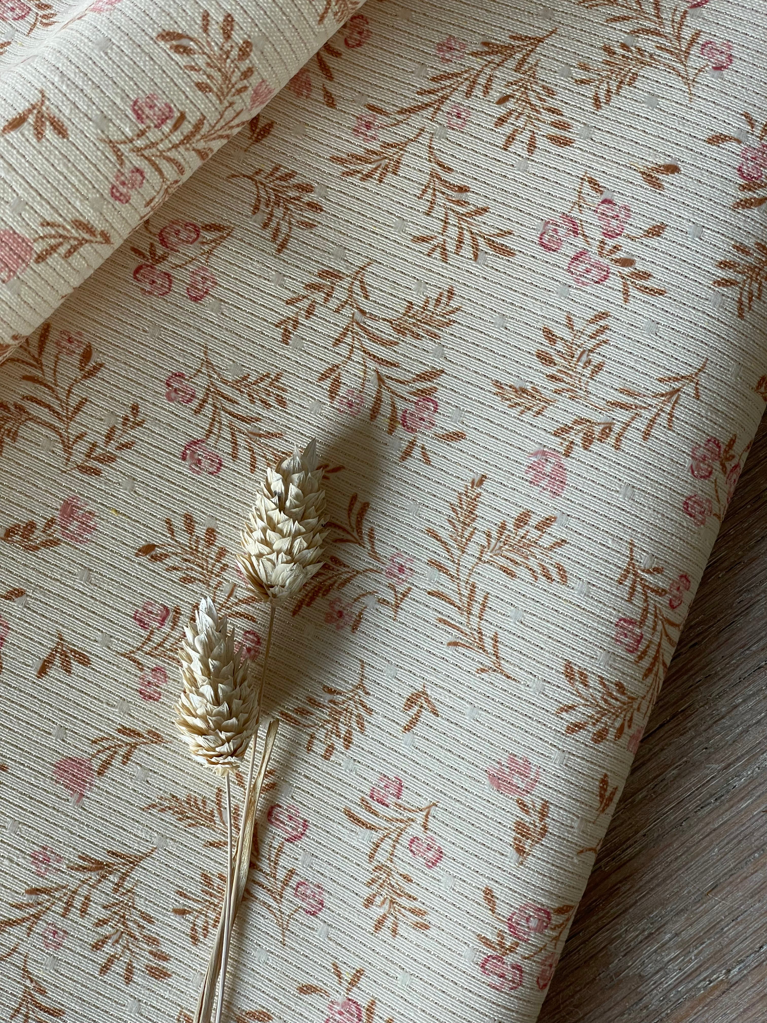 Jacquard Lurex - Imprimé Marais - Blush