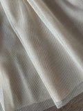 Glitter Tulle - Plain - Ivory &amp; Gold