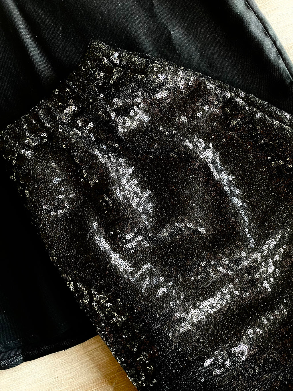 Sequins - Noir - Uni brillant - Coupon