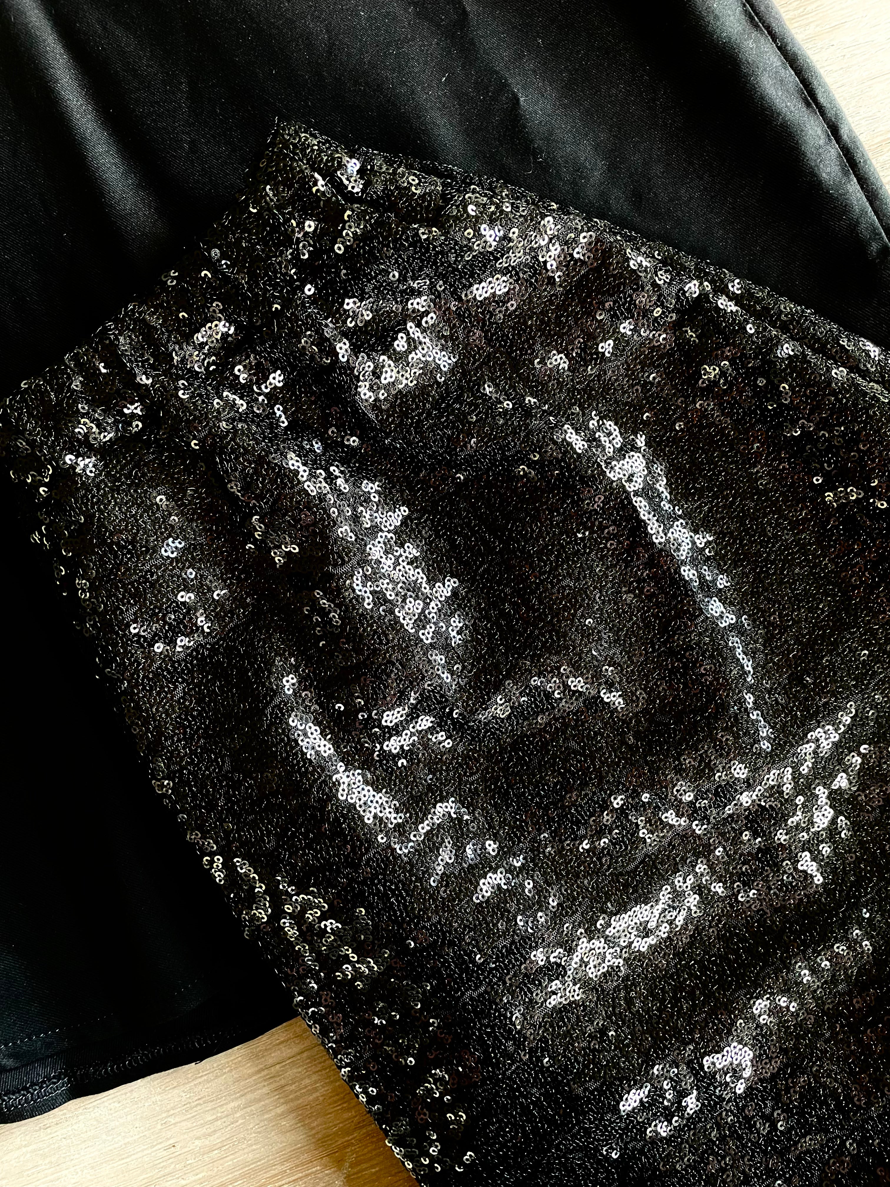 Sequins - Noir - Uni brillant - Coupon