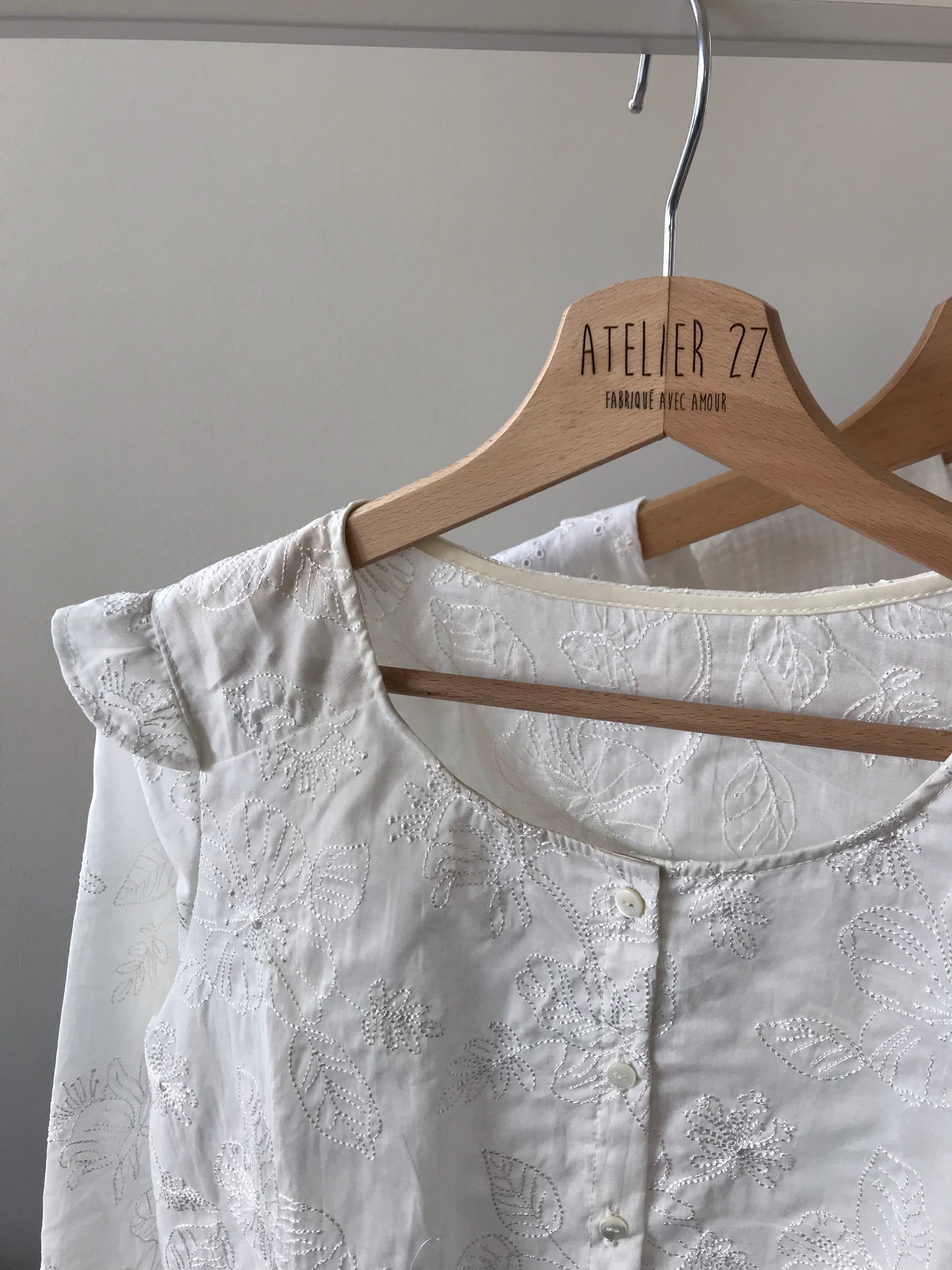 Broderie -  Fleurs perlées (Coupon)